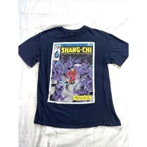 Marvel Studios Shang-Chi Legend of the Ten Rings Comic Cover Graphic T-Shirt M